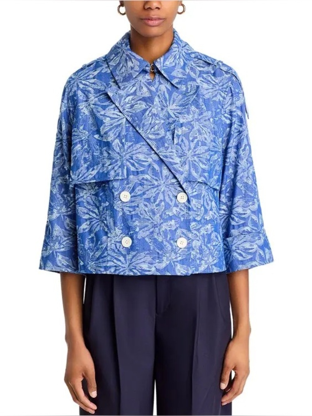 Derek Lam 10 Crosby Elijah Cropped Trench Jacket